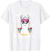 Shes a Bad Momma Llama - Mama Mom - DressedForDuty She's a Bad Momma Llama - Mama Funny - Vintage Mom Gift T-Shirt - White