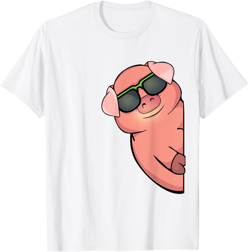 Pig Gift For Pig Lovers Pig Lover Women Men Swine Farm Animals Pet Pig T-Shirt - White