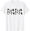 Cow Pattern Print Family Matching Birthday Shirts Cow Papa Birthday Family Matching Fathers Day Boy Girl Farm T-Shirt - White