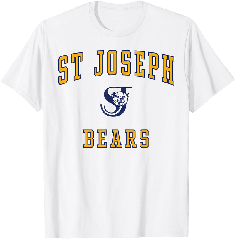 Official High School Fan Gear St. Joseph High School Bears T-Shirt - White