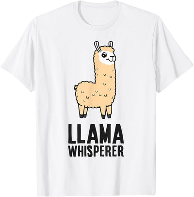 Funny Llama Lover Gifts Llama Whisperer T-Shirt