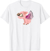 RWS235 When Pigs Fly, Flying Pig T-shirt T-Shirt - White