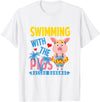 Swimming With The Pigs Bahamas Beach Summer Vibes Swimming With The Pigs Nassau Bahamas Hello Summer Beach T-Shirt - White