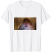 Funny Dank Meme Hamster Staring Front Camera Internet Gift T-Shirt - White