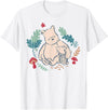Disney Winnie The Pooh Classic Illustration Piglet and Pooh T-Shirt - White