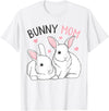 Bunny Mom Rabbit Love Easter Girls Womens T-Shirt in As Pictured