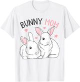 Bunny Mom Rabbit Love Easter Girls Womens T-Shirt in As Pictured