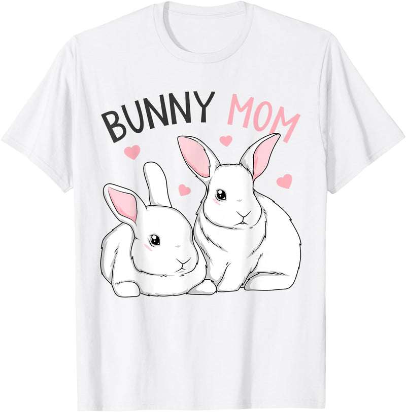 Bunny Mom Rabbit Love Easter Girls Womens T-Shirt in As Pictured