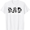 funny saying Gifts for Family Members and more Dad of the Birthday Girl Cow Print Cow Pattern T-Shirt - White