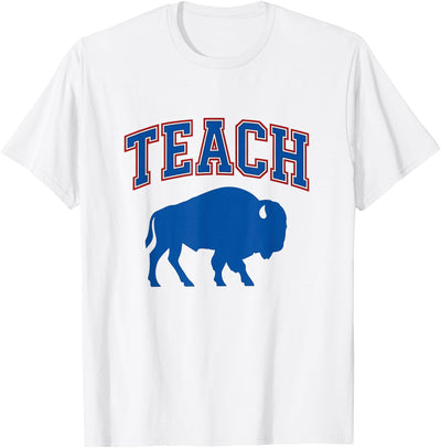 Cow Buffalo Ny Designs Buffalo School Teacher T-Shirt
