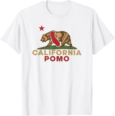 Pomo California Vintage Bear Retro State Pride T-Shirt