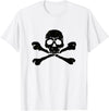 DATZLYF Skull and Crossbones t-shirt T-Shirt - White