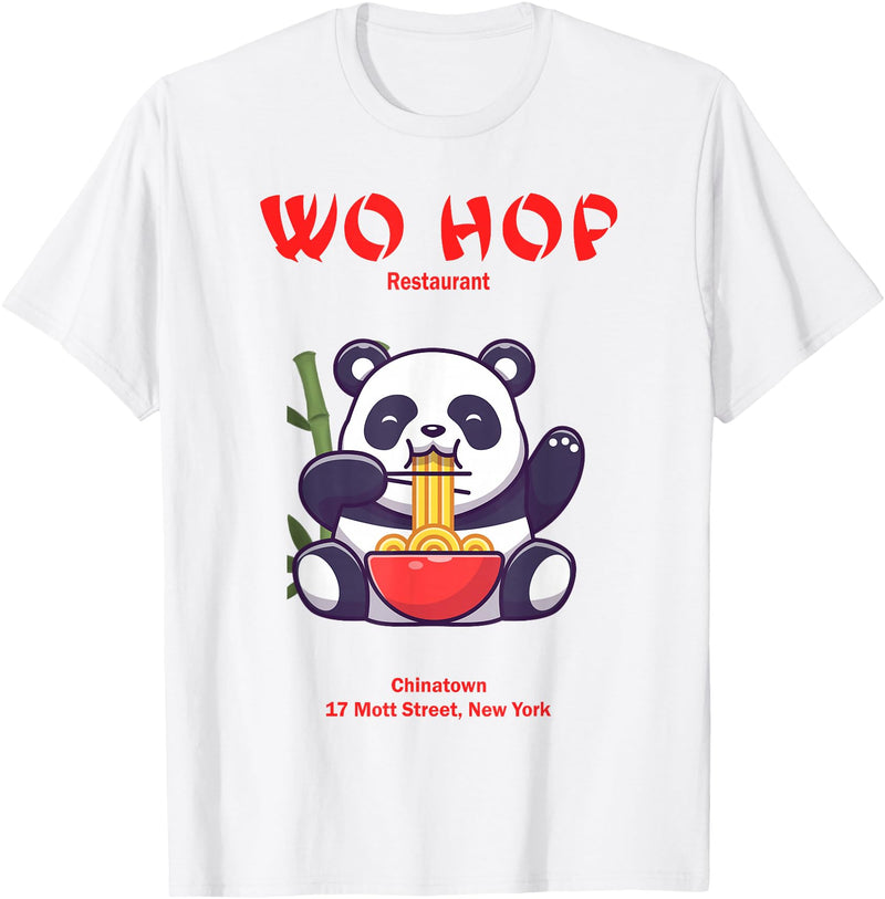 Chinese Panda Restaurant Panda Wo hop Restaurant, Best Bear T-Shirt - White