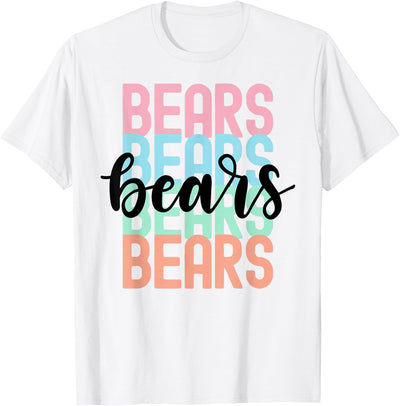 Bears Team Mascot School Spirit Game Night T-Shirt