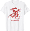 Oddly Specific Apparel Well if the shoe fish, wear it Shoe Fish Cursed Y2K T-Shirt - White