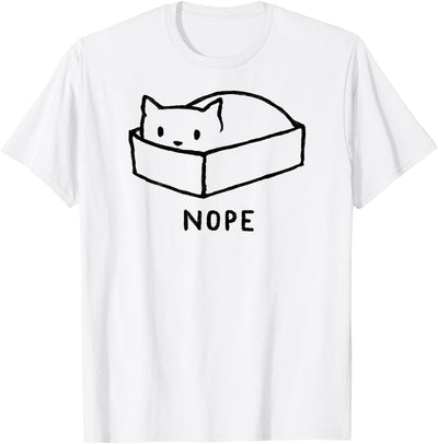 Threadless Fox Shiver Nope Cat Nap Graphic T-Shirt