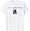 Official High School Fan Gear Cambridge High School Bears Stacked T-Shirt - White