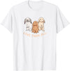 3 Cute Lop Bunnies Love Design for Bunny Owners T-Shirt in White