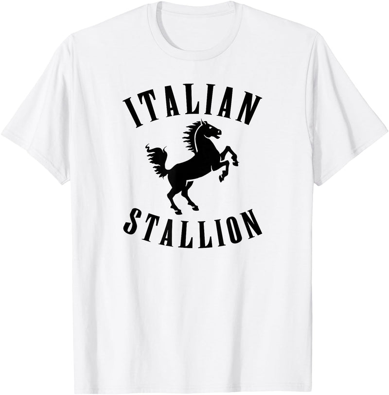 cheesy teesy Italian Stallion T-Shirt - White