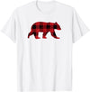 The Bearly Red Buffalo Check Vintage Bear for Gay Bear Pride T-Shirt - White
