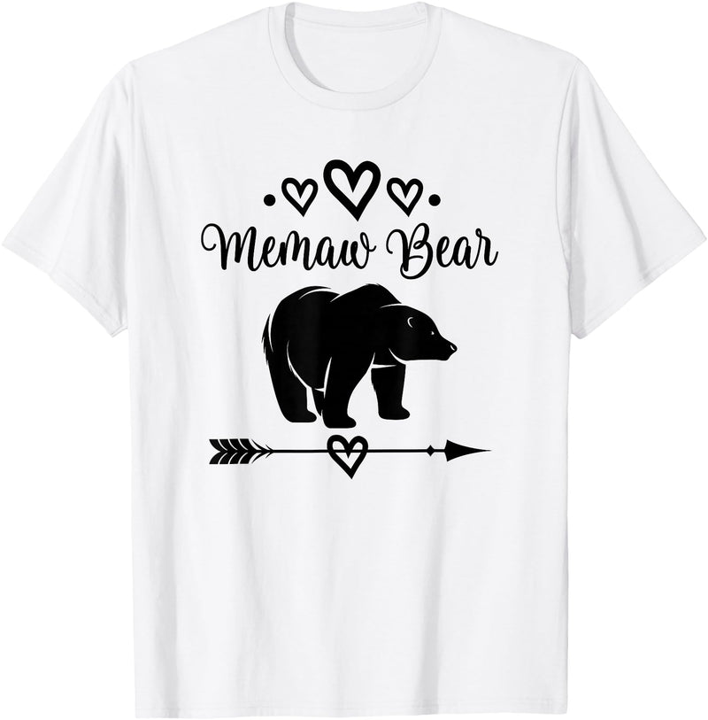 Homewise Shopper Memaw Memaw Bear Grandmother T-Shirt - White