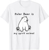 Polar Bear Shenanigans Cute Polar Bear is My Ghost Mascot Shirt Animal Mascot T-Shirt - White