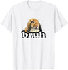 Kids Boys Girls Bruh Mini Holland Lop Bunny Rabbit Lover Hoodie in White