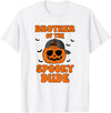 One Spooky Dude 1st Birthday Outfit For Family Brother of The Spooky Dude Halloween Pumpkin Birthday Family T-Shirt - White
