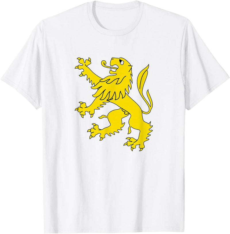 Superdesigns Gold Lion Rampant T-Shirt - White