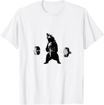 Powerful Grizzly Bear Lifting Training T-Shirt