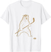 Funny Polar Bear Hockey Player Fans Ice Lover Funny Polar Bear Playing Ice Hockey Sports Lover Player T-Shirt - White
