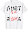 Funny Cow Birthday Family Matching Tee Aunt Of The Birthday Girl Cow Birthday Farm Animal T-Shirt - White