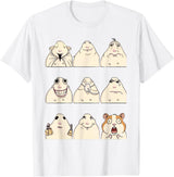 Hamster Reaction Meme Kids Boys Girls Men and Women T-Shirt - White