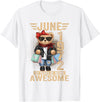 June Cute Teddy Bear birthday gifts for women 54 Year Old June 1972 Teddy Bear 54th Birthday Women T-Shirt - White