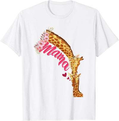 Mothers Day Giraffe Mom Animal Lover Mama Giraffe T-Shirt