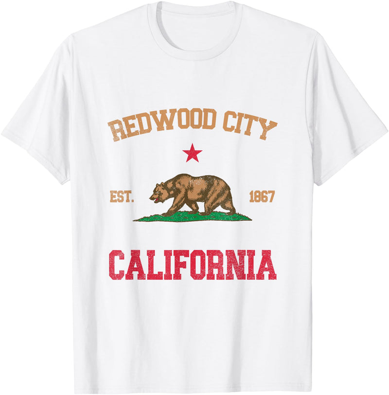 Redwood City California CA Designs Redwood City California T-Shirt - White
