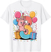 3rd Girls, Boys Pig 3 Birthday Pig 3rd birthday for boy girl 3 years old third three Pig T-Shirt - White