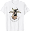 Outstanding in the Field Just Anudder Day in Paradise Funny Cow Farmer Dairy T-Shirt - White