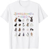 Cute Animal Rabbit Lover Bunny Graphic T-Shirt in White