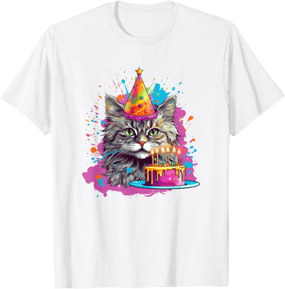 Birthday Cat, Party Kitty T-Shirt