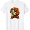 I Hate Wisconsin Tees Angry Bear Grating Cheese Grater Hater T-Shirt - White