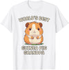 Best & Fun Guinea PIg Designs Funny World's Best Guinea Pig Grandpa Granddad T-Shirt - White