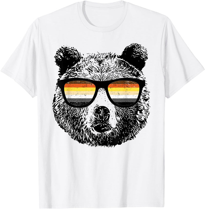 Equal Rights Gay Bear Sânpebe Designs Gay Bear with Sunglasses T-Shirt - White