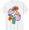 Peppa Pig Travel Patches Around The World Cairo India London T-Shirt - White