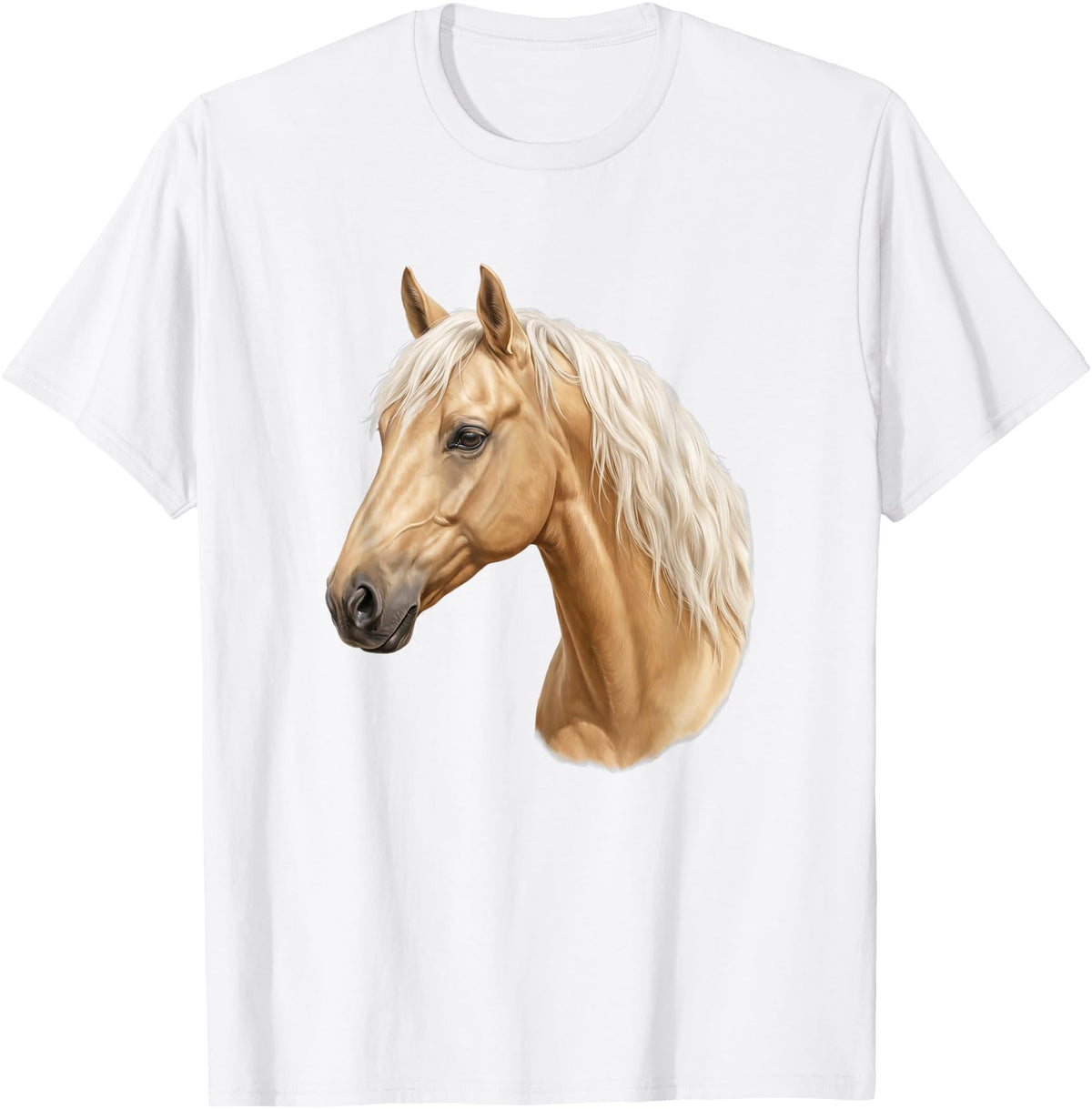 Palomino Horse Designs Palomino Horse T-Shirt - White