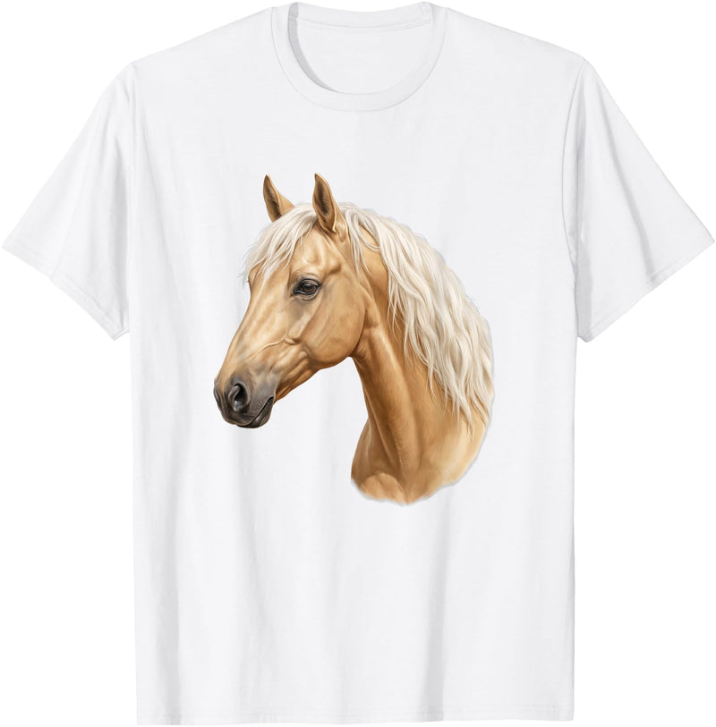 Palomino Horse Designs Palomino Horse T-Shirt - White