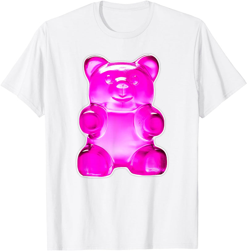 Urban Empyre Pink Gummy Bear Candy T-Shirt - White