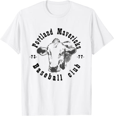 Portland Mavericks Baseball Club Cow Vintage T-Shirt