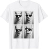 Funny Animal Selfie Booth Tee Cool Llamas Sunglasses Jungle Animal Meme Selfie Booth T-Shirt - White