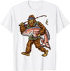 Northern Outdoors Redfish Collection Redfish Fishing Hunting Bigfoot Fishermen T-Shirt - White